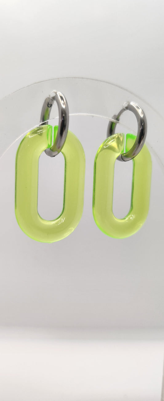 Jelly link earrings