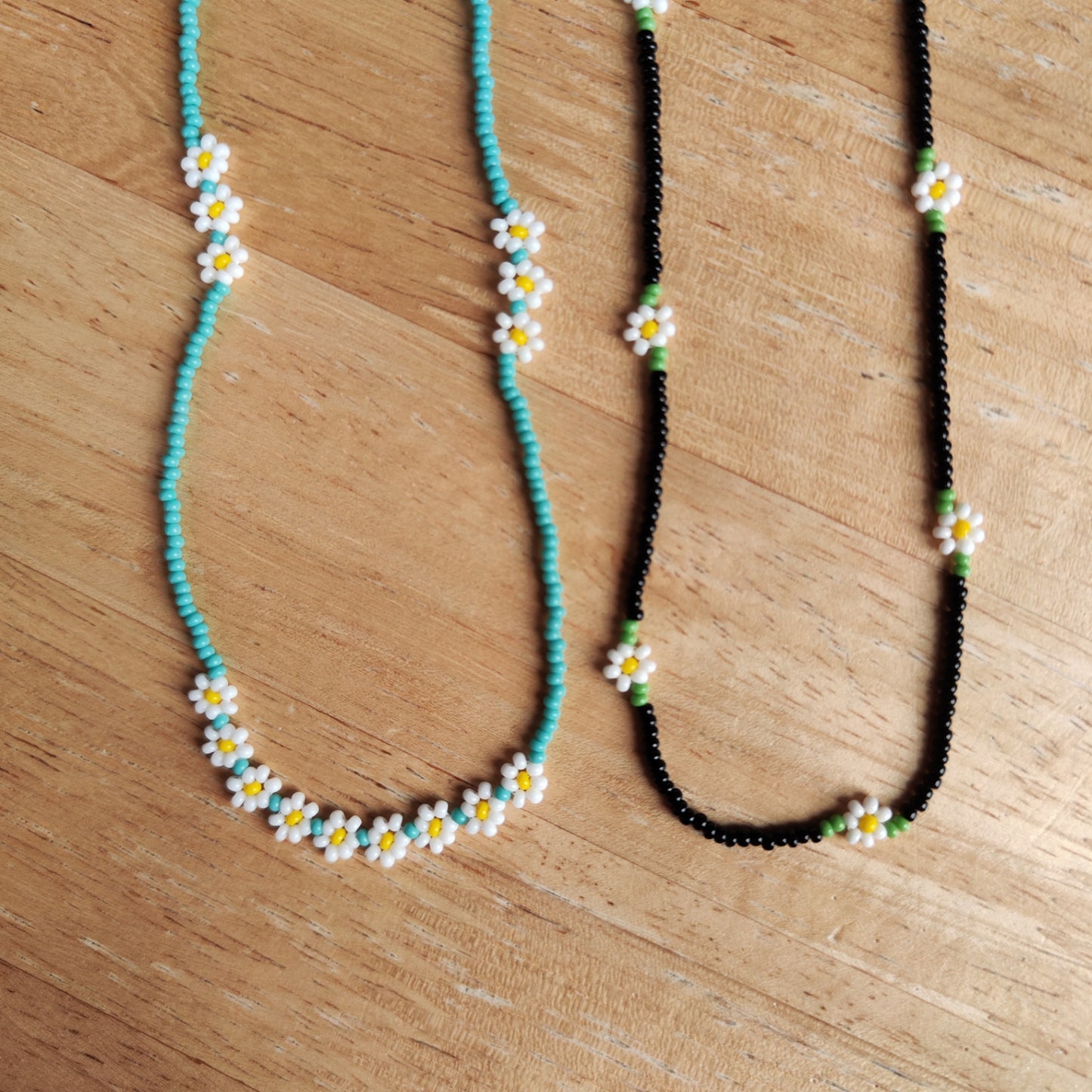 Beaded Flower Necklaces