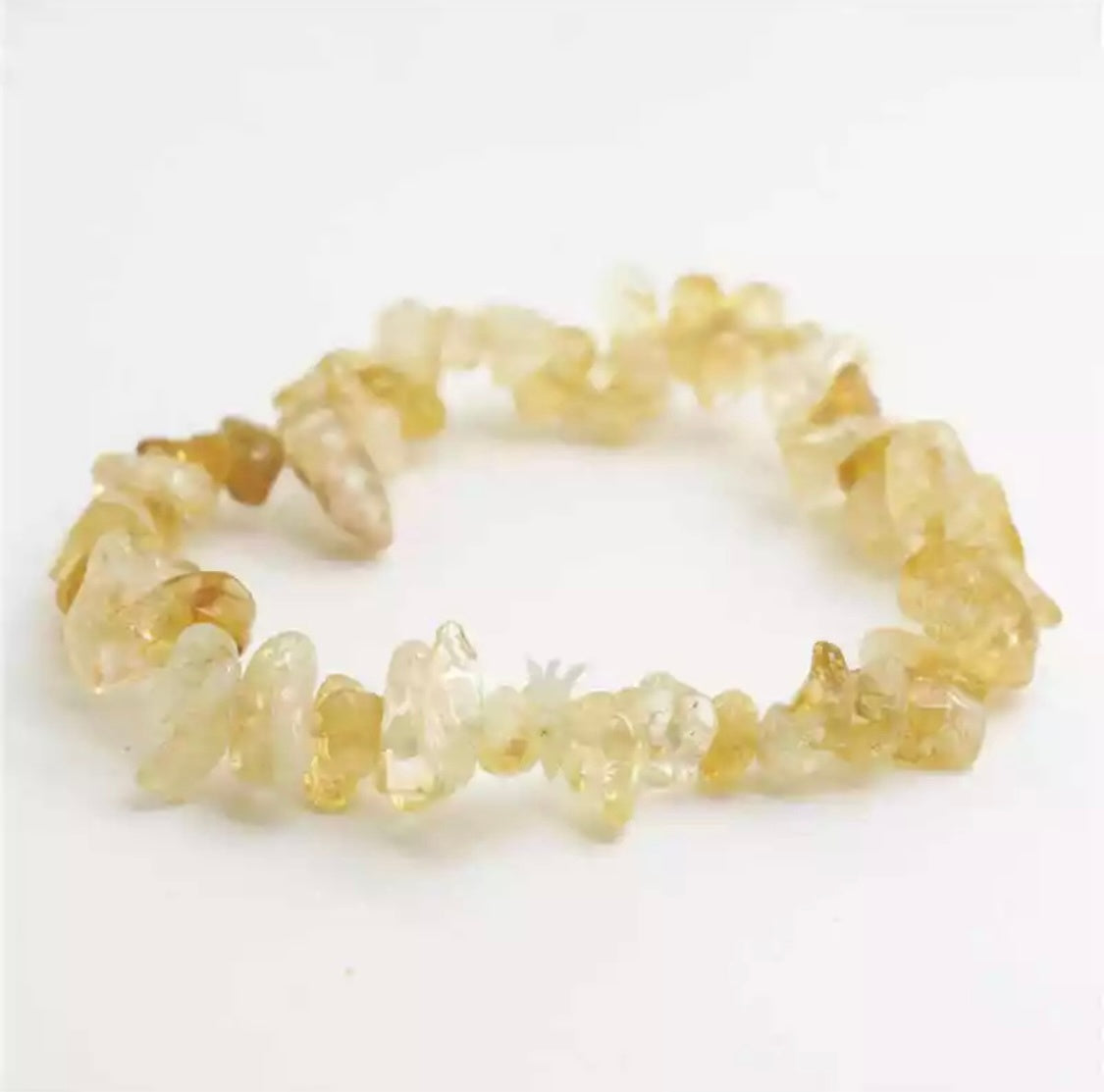 ✨ Citrine Crystal Chip Bracelet