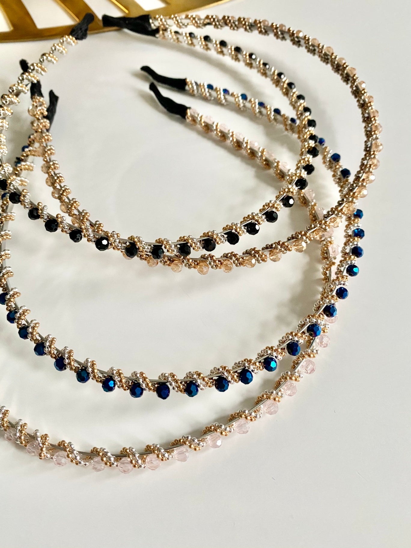 BLACK CRYSTAL HEADBAND