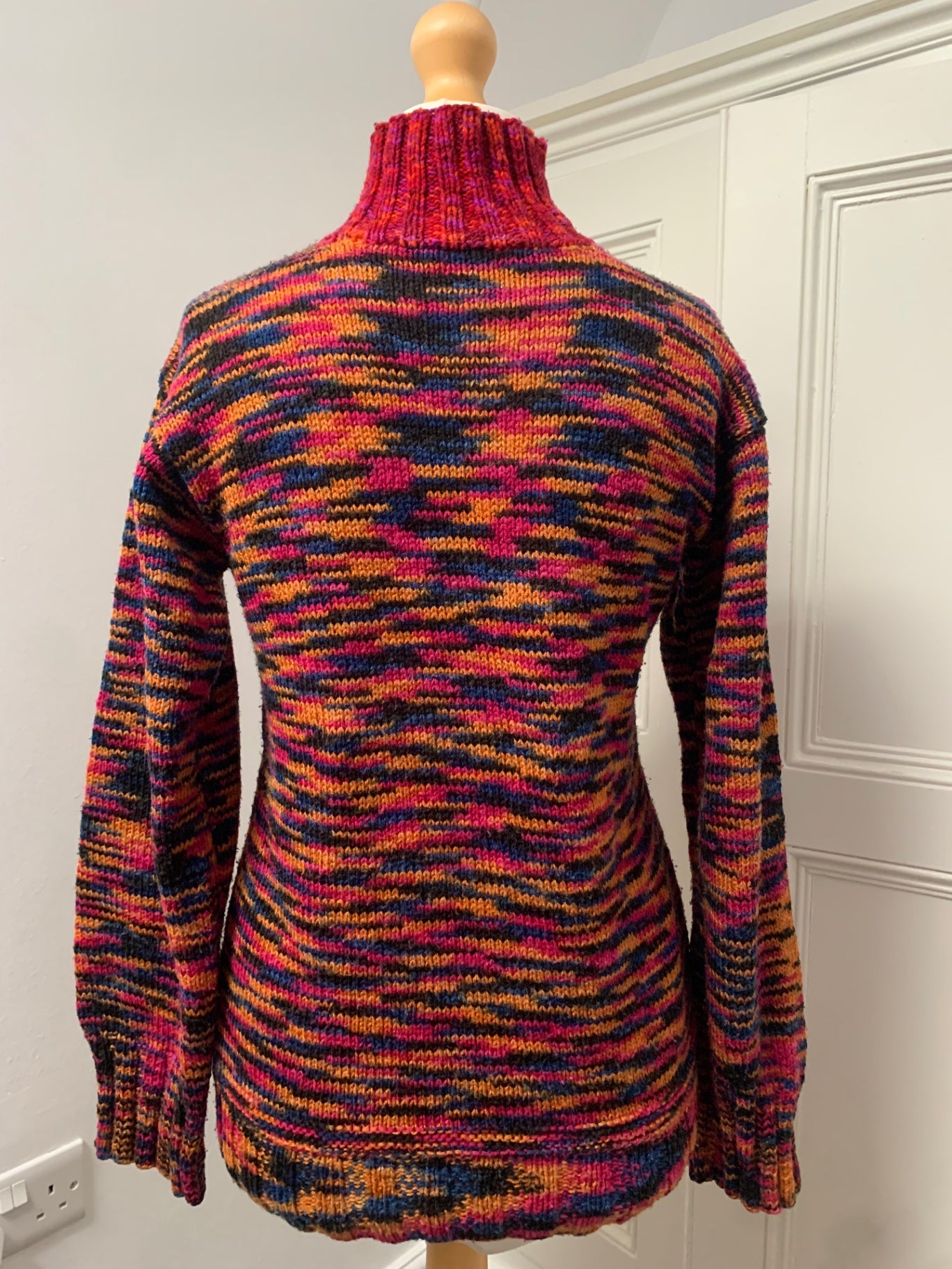 vintage multicoloured knit jumper