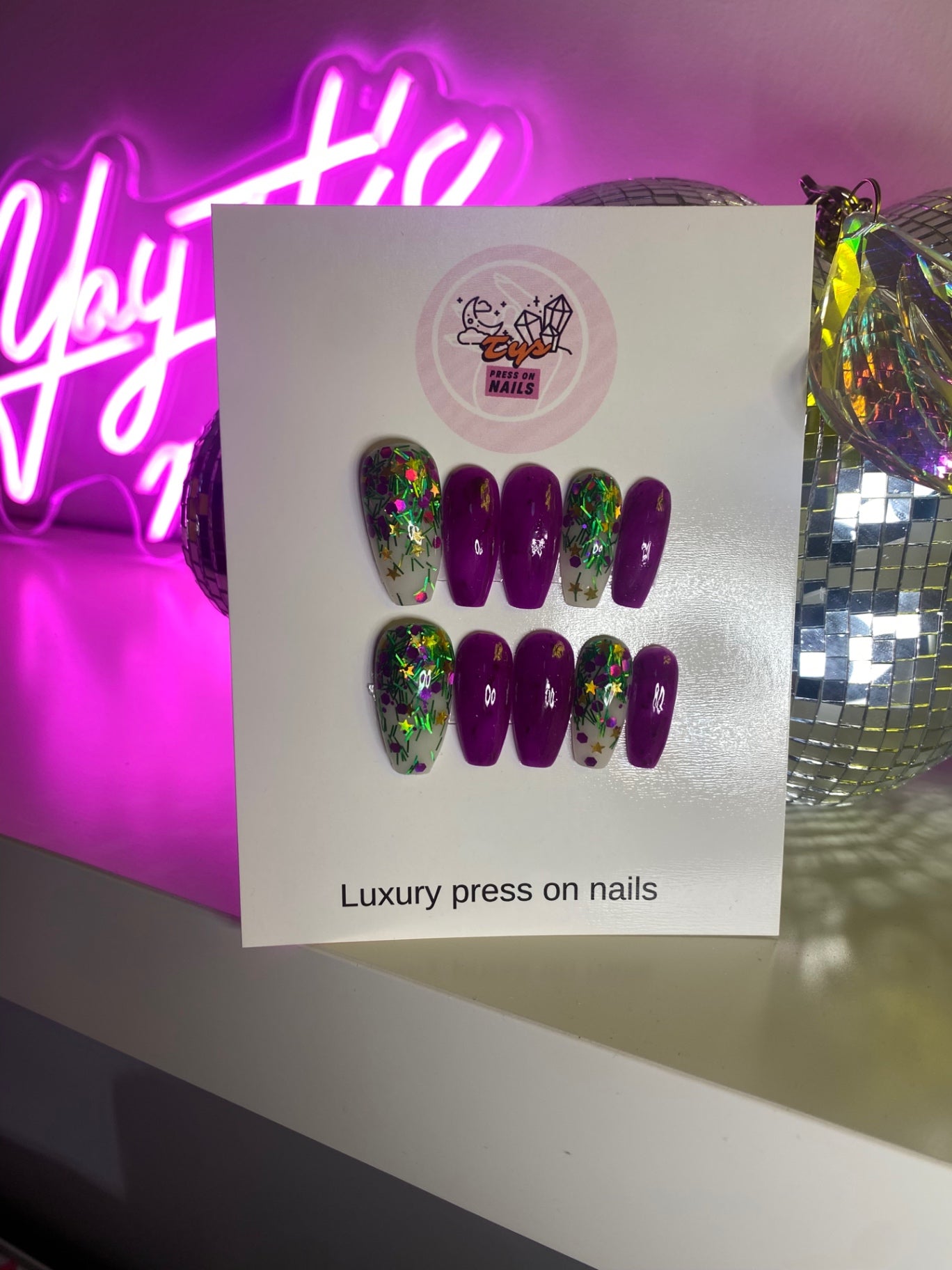 Purple Christmas Tinsle