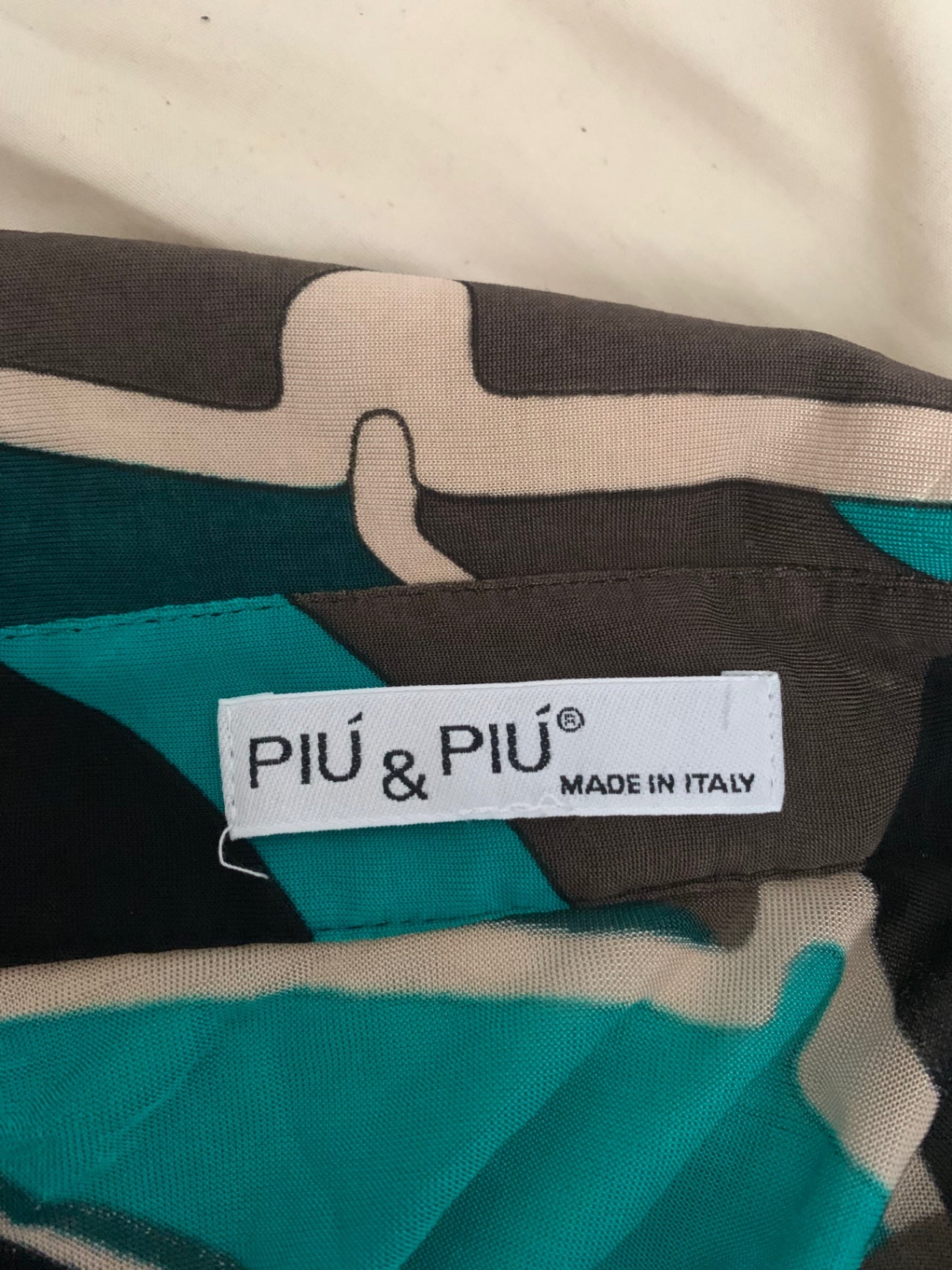 italian vintage geometric dress