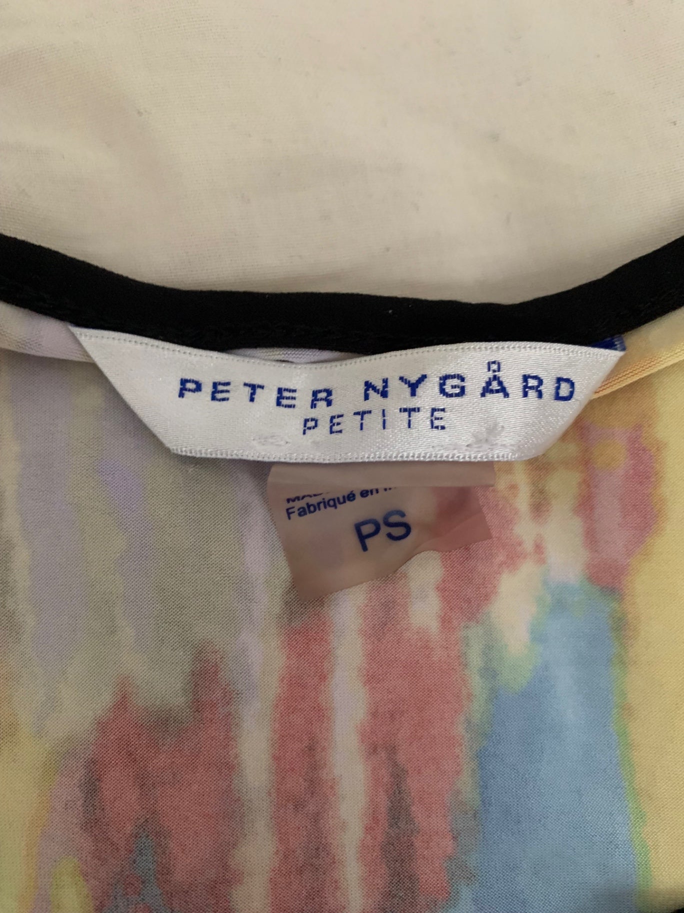 multicoloured artsy tunic top