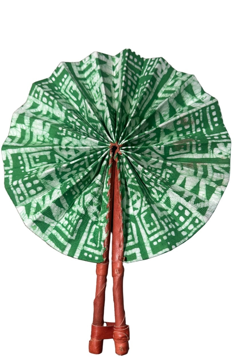 Fan Green Aztec pattern