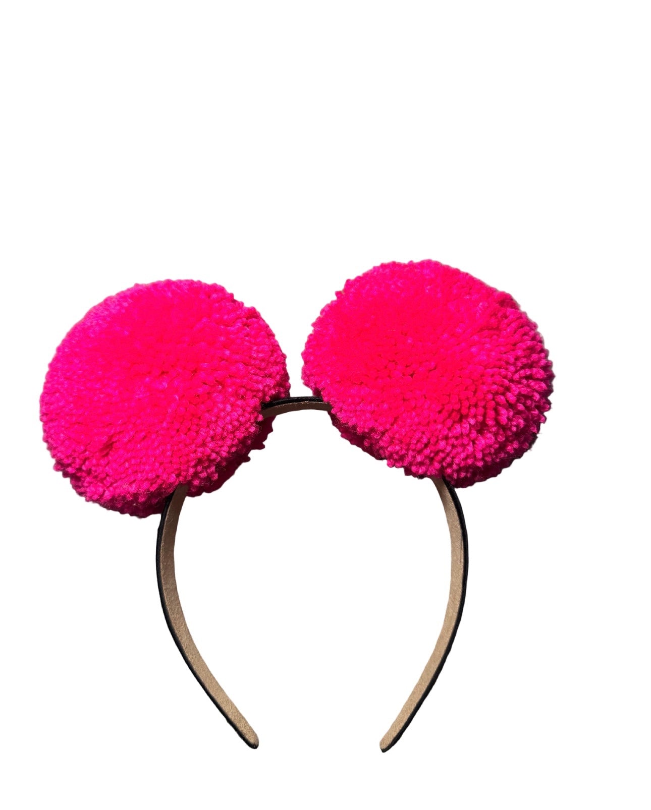 Hot pink Pompom Headband