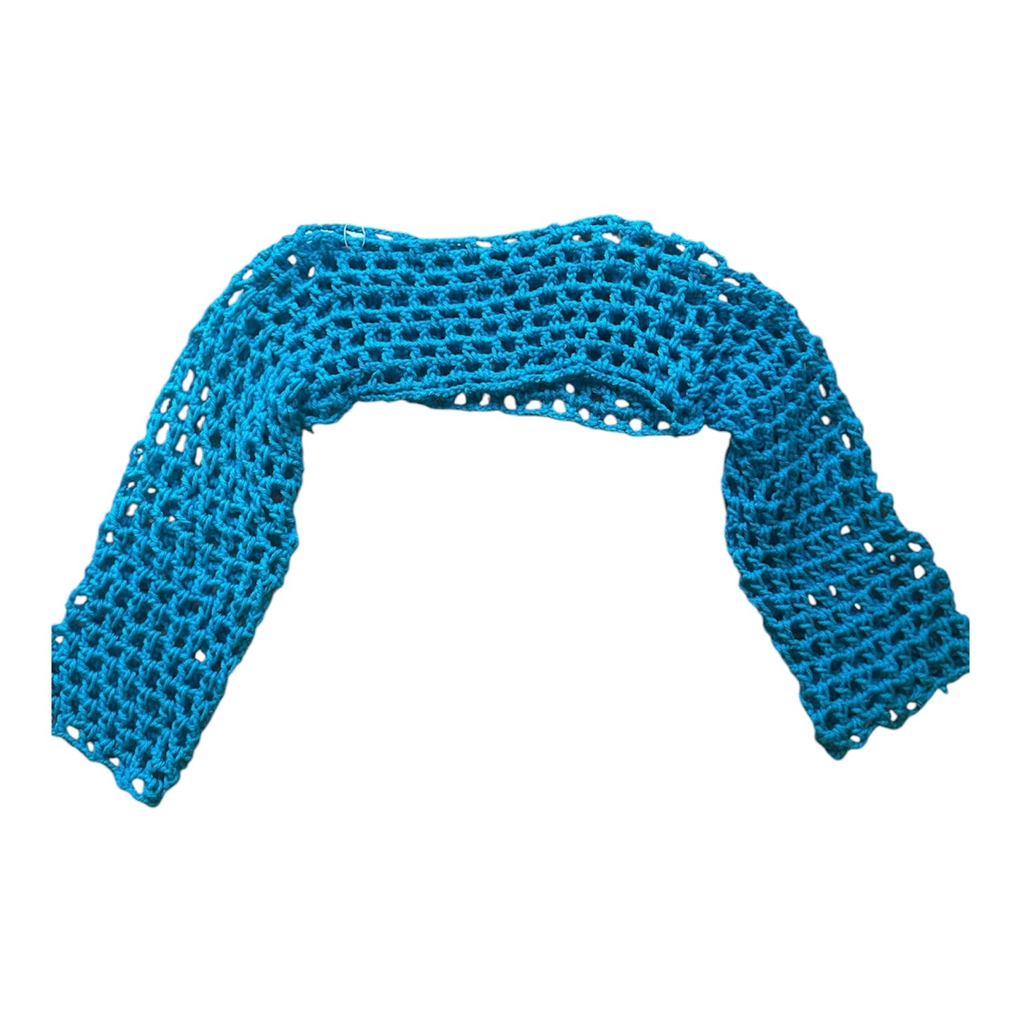 Blue crochet Shrug