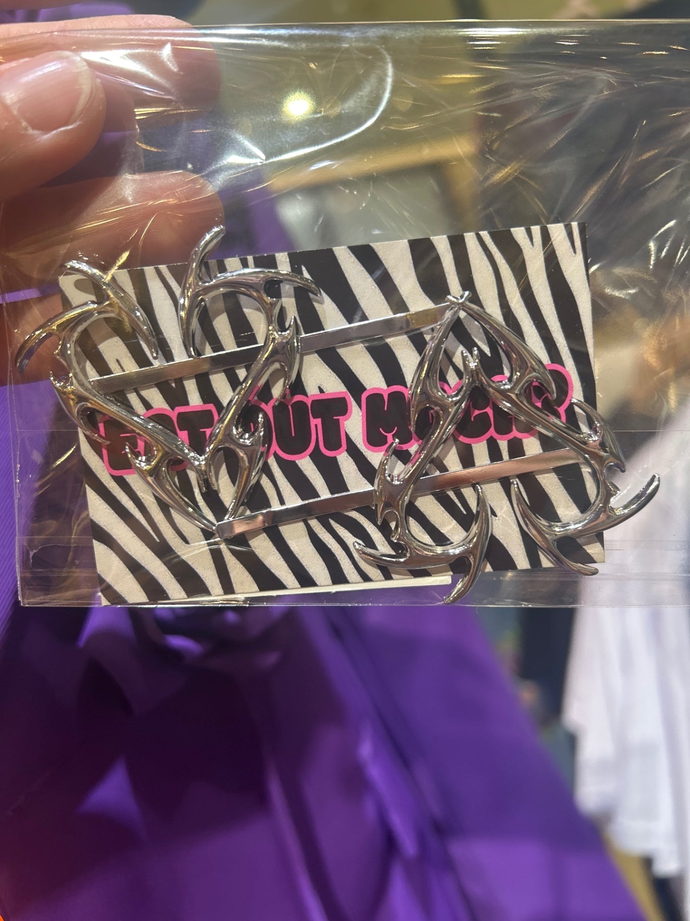 Y2K heart hair clips