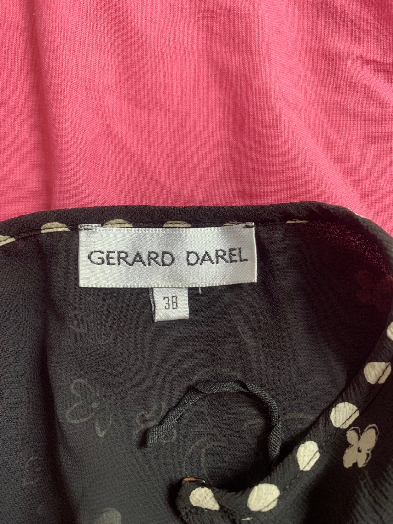 gerard darel black & white skirt
