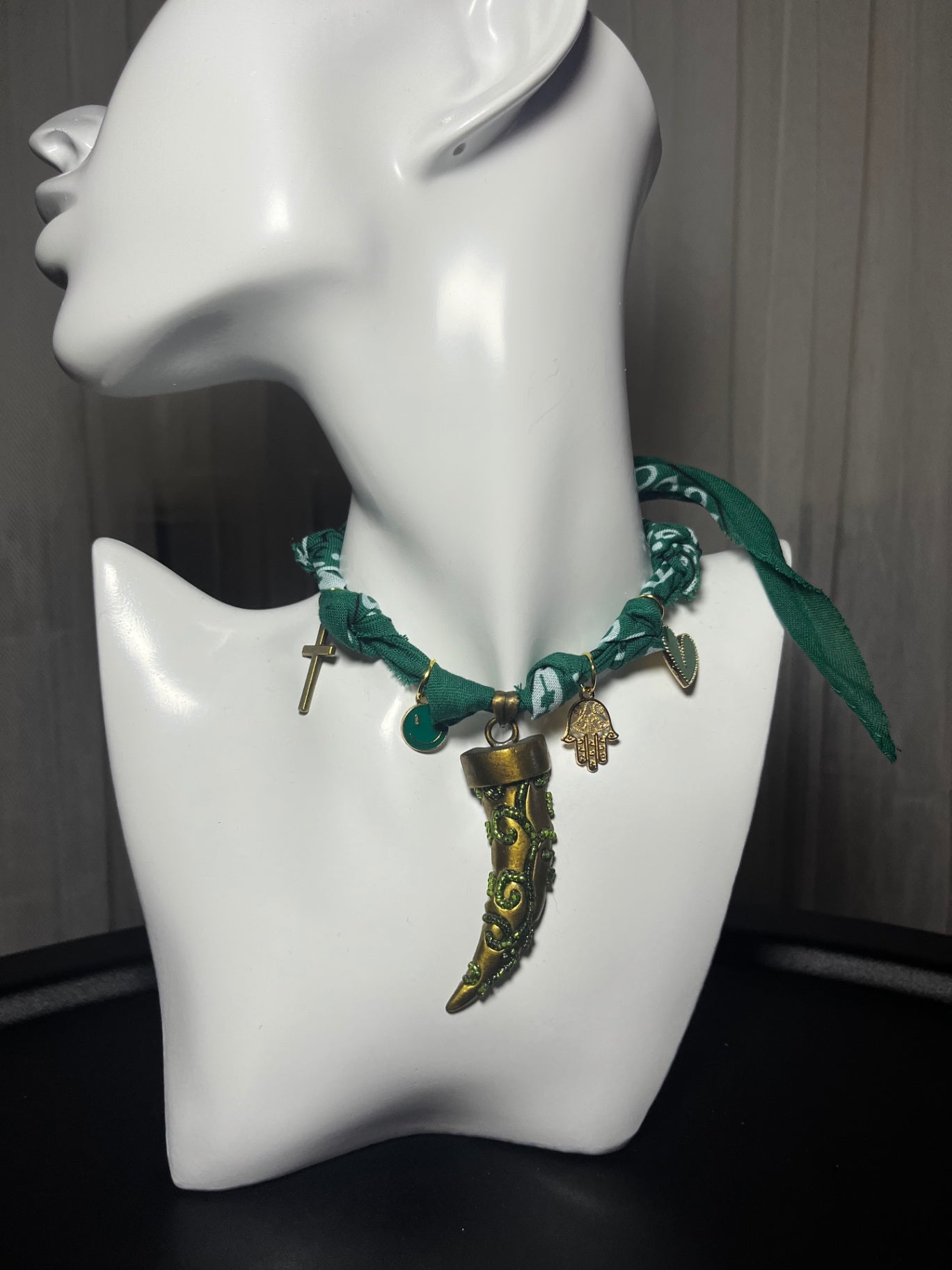 Bandana charm necklace