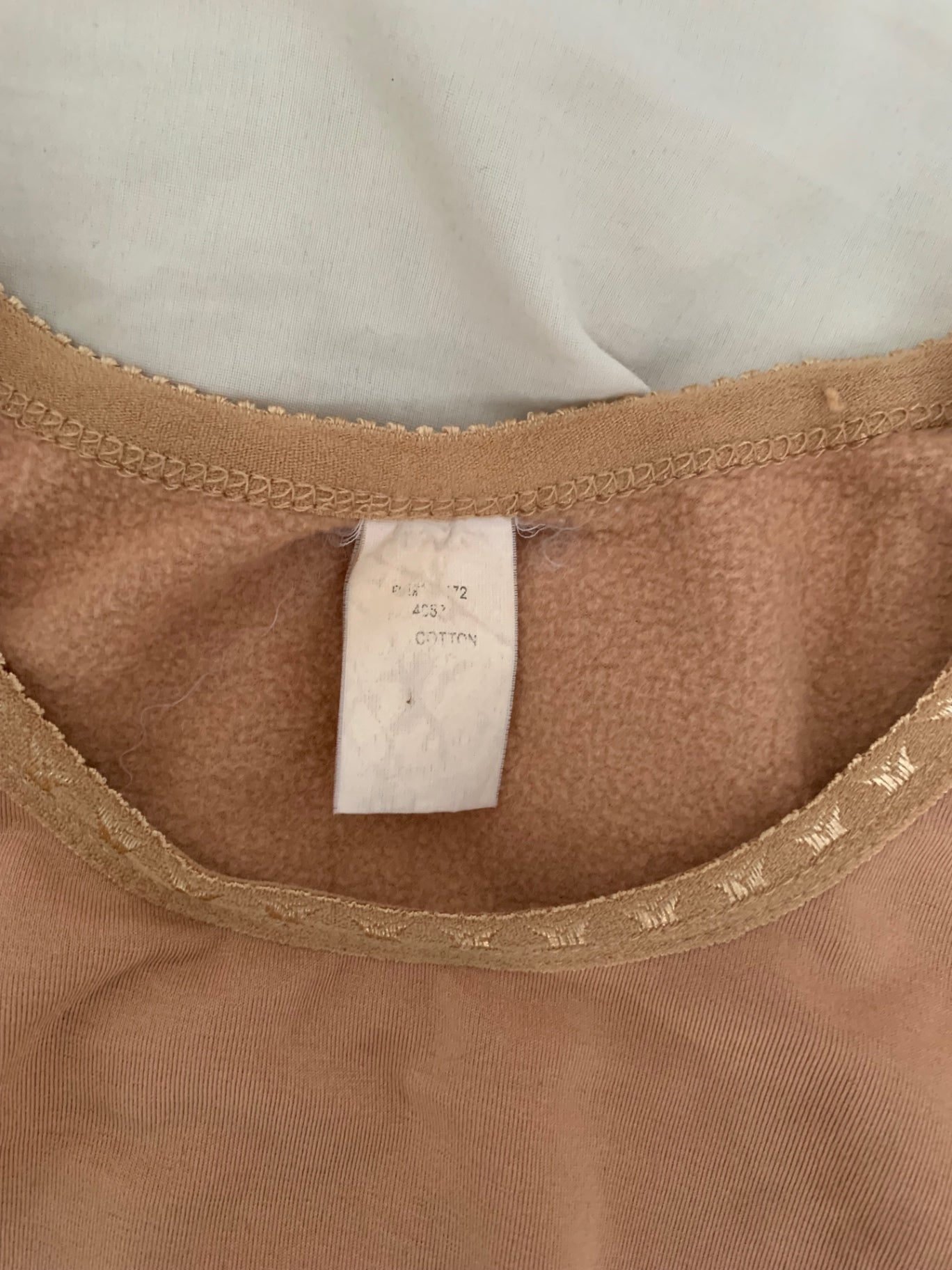 vintage beige cotton jumper