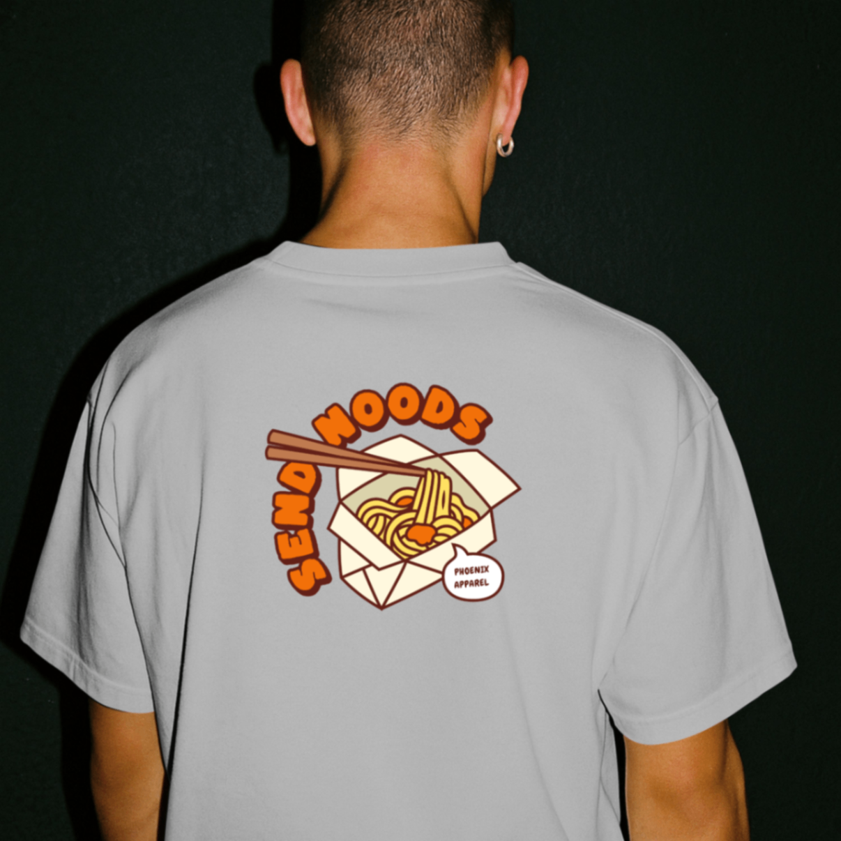 Send noods Grey tee