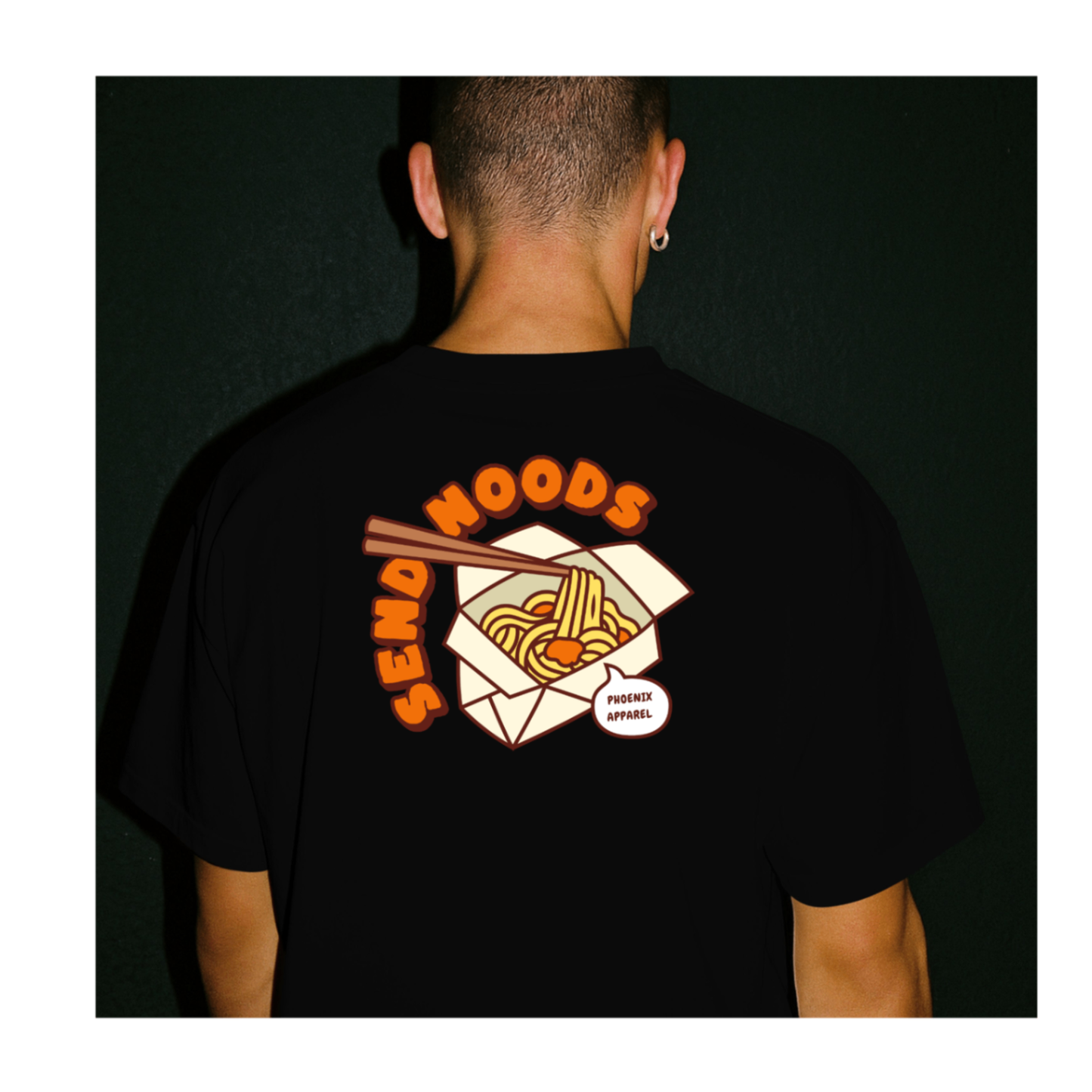 Send noods Black Tee