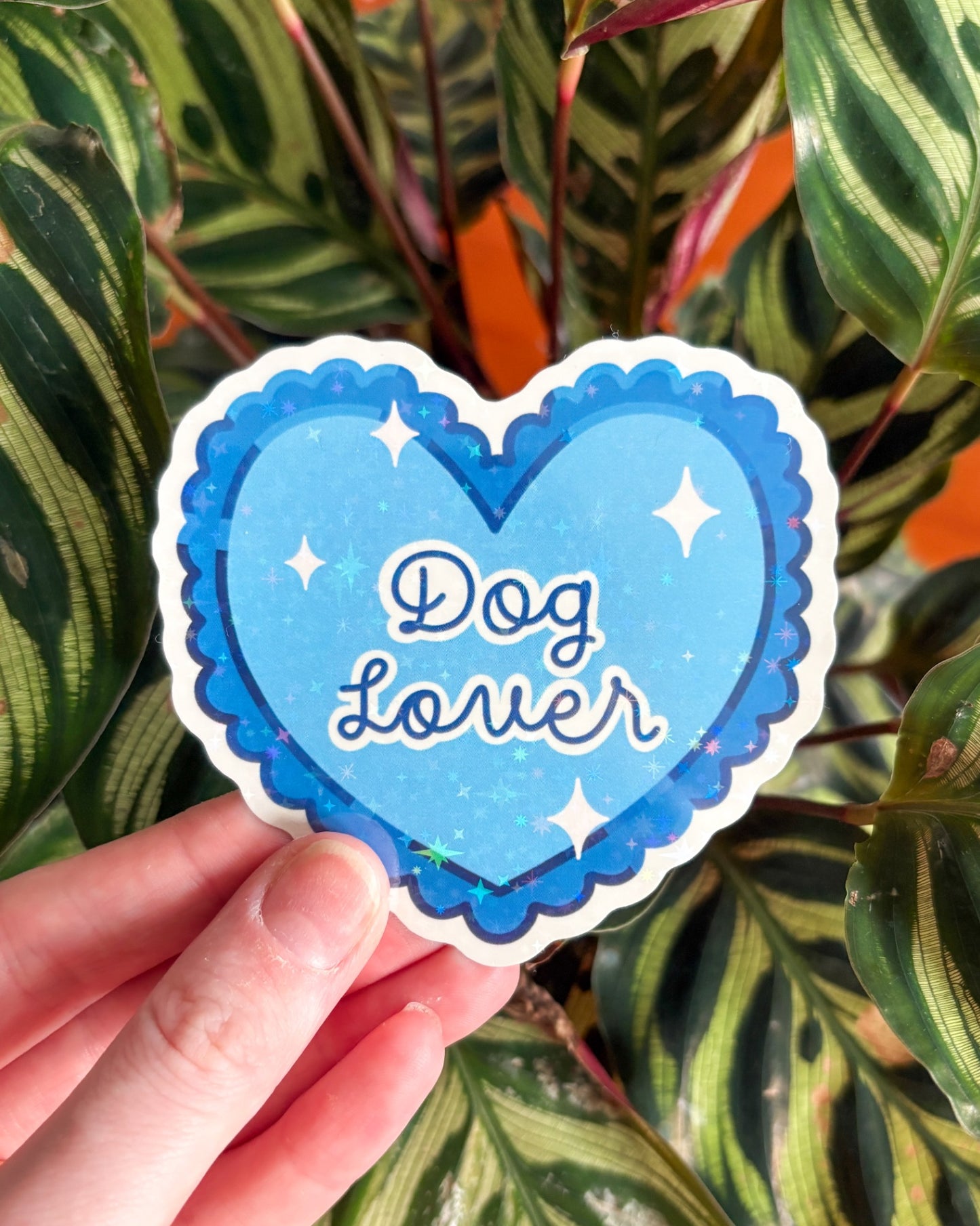 Dog Lover Holographic Sparkle Vinyl Sticker