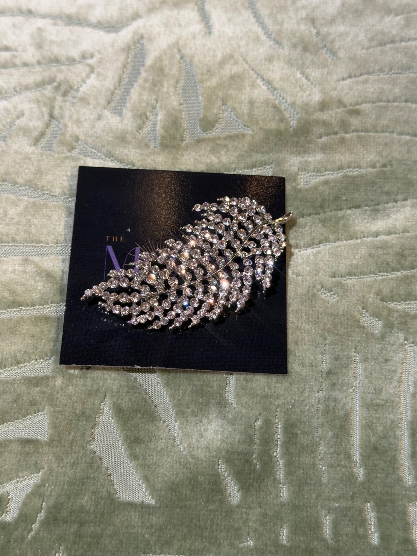 Silver Feather Brooch