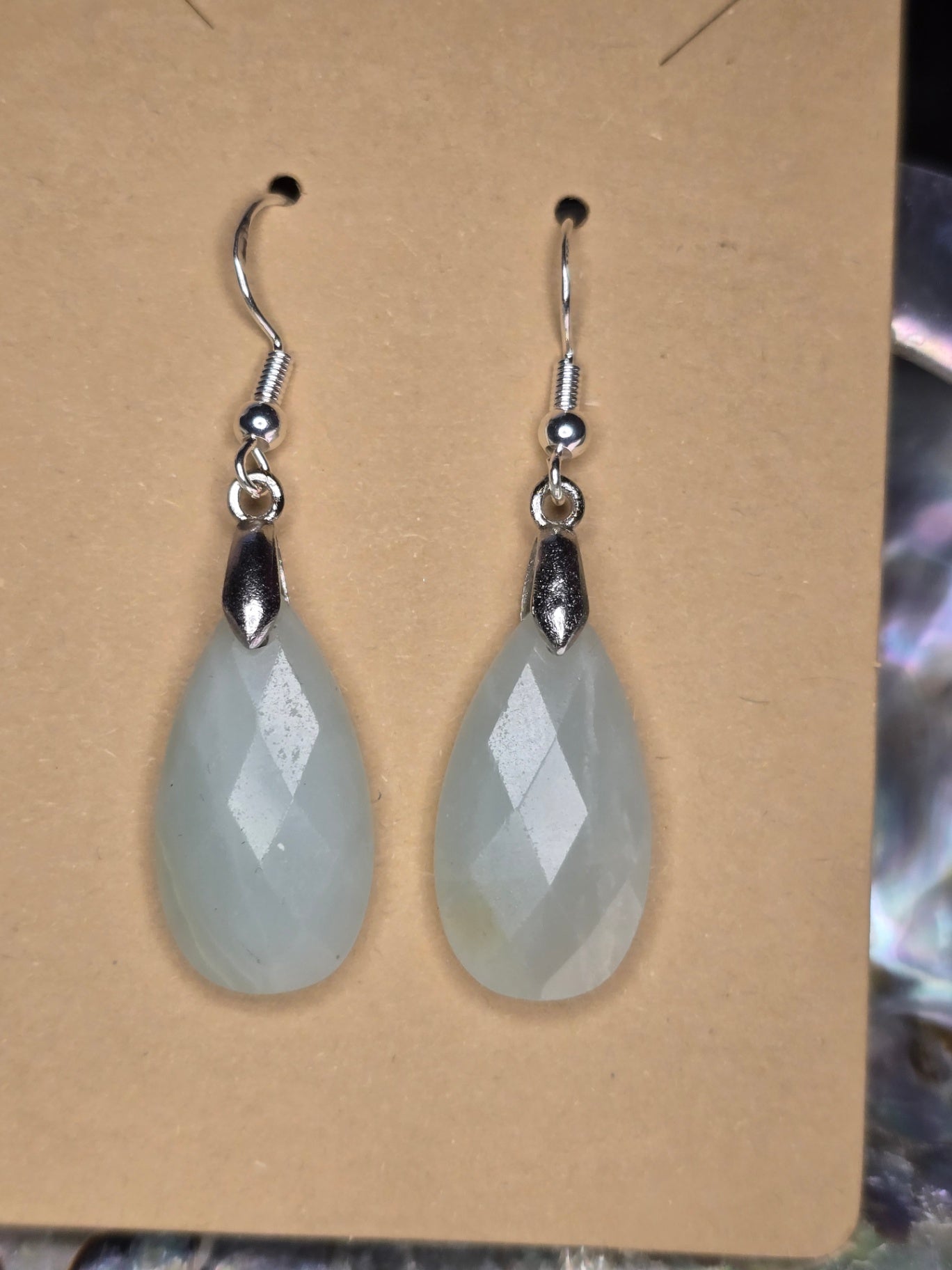 Caribbean calcite drop earrings