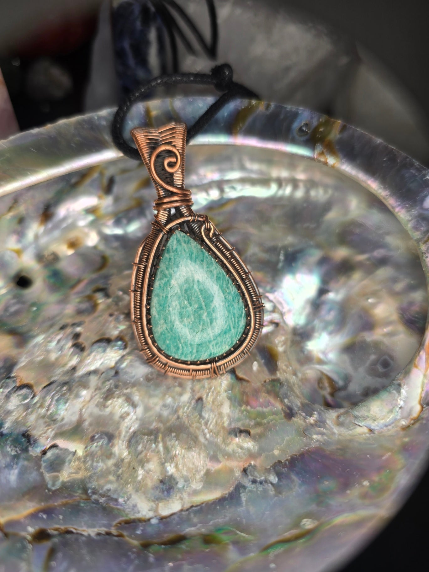 Amazonite pendant