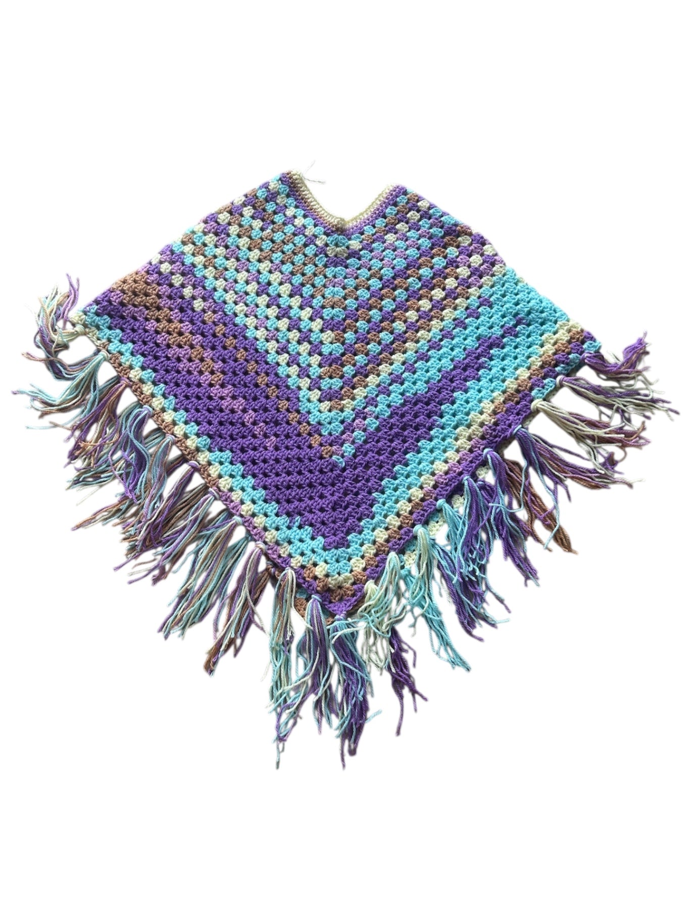 Crochet granny stitch Poncho
