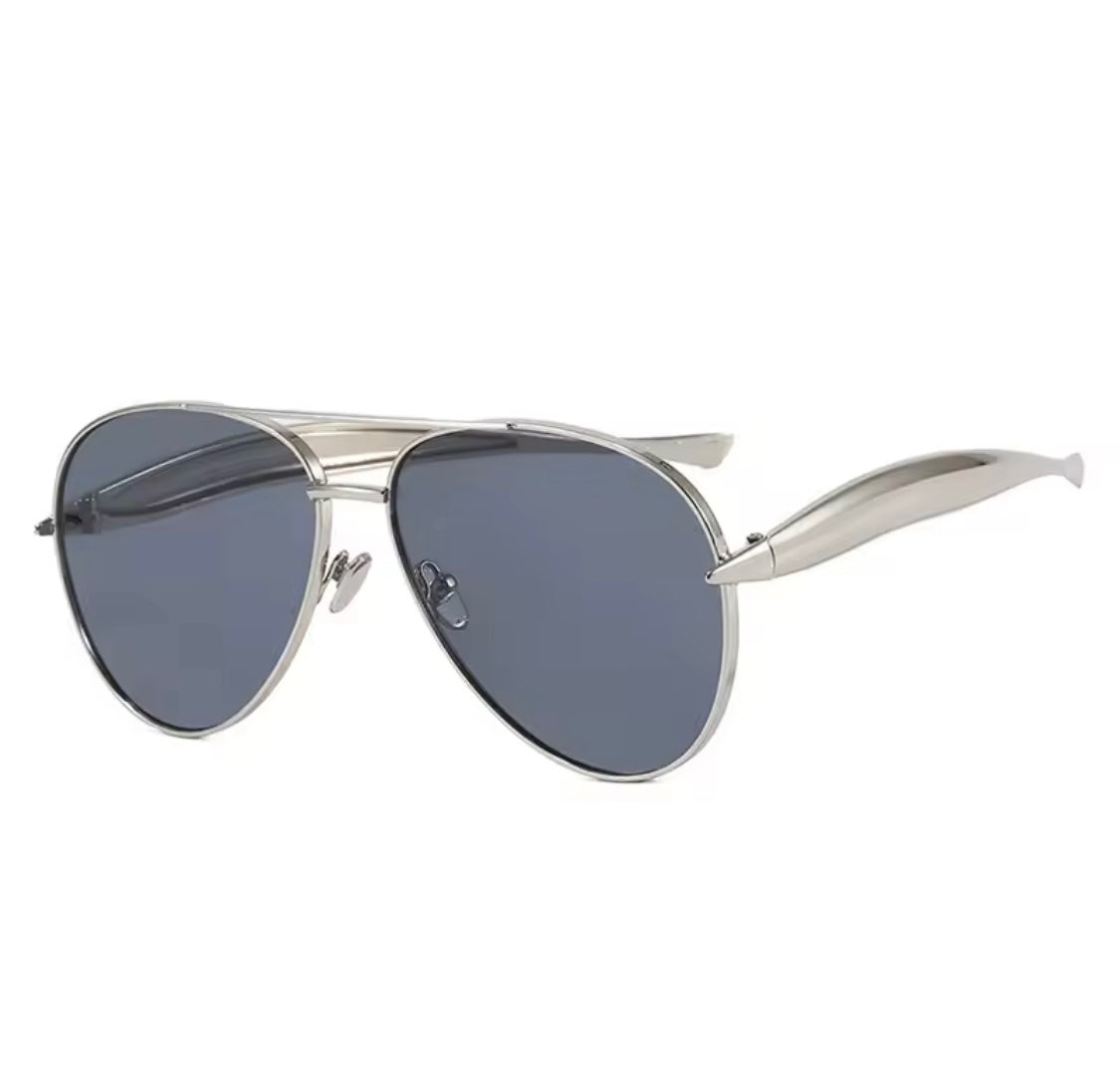 Silver Zara Aviator Sunnies