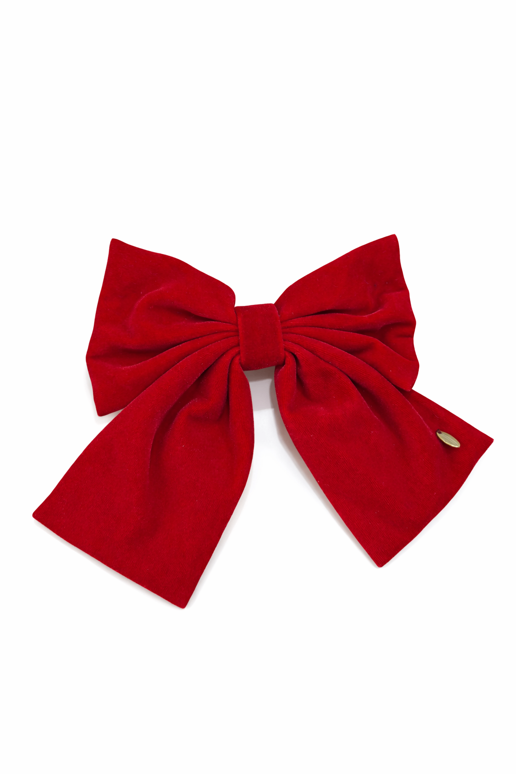 Red Velvet Bow Hair Clip