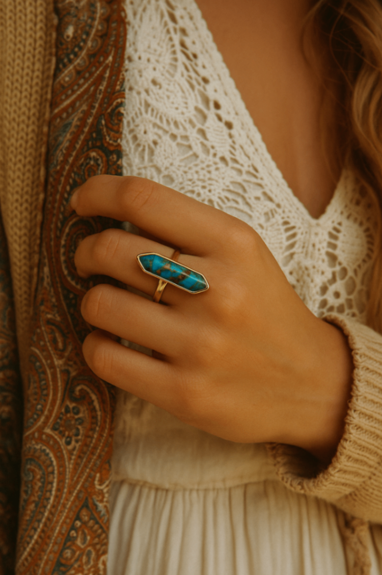 Turquoise Gold Ring