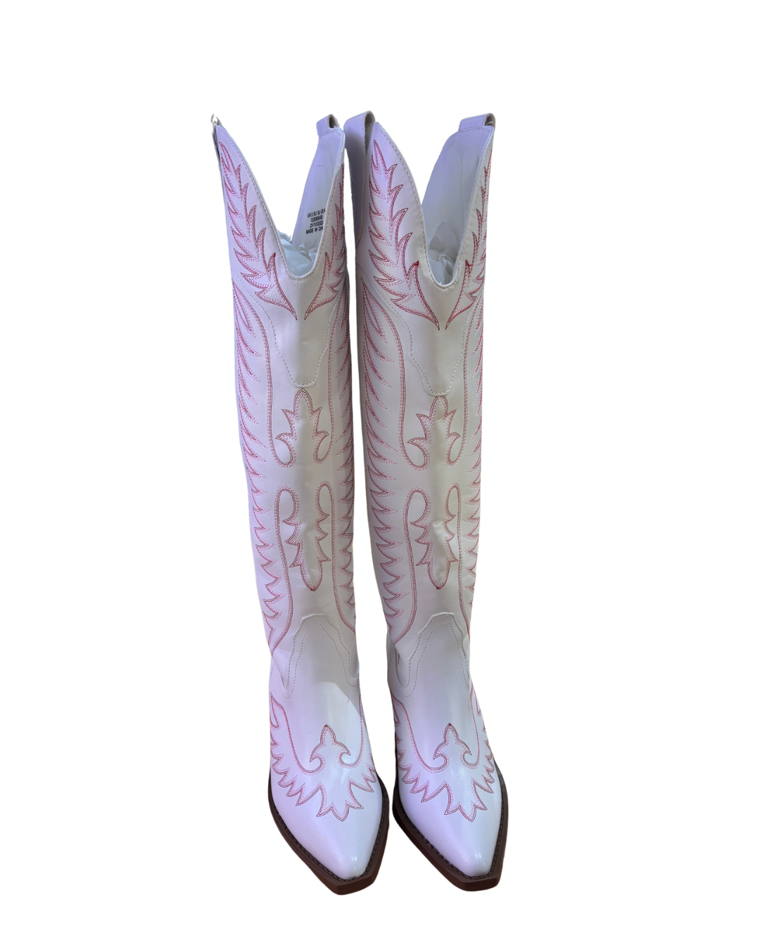 Cowboy Boots White/Pink