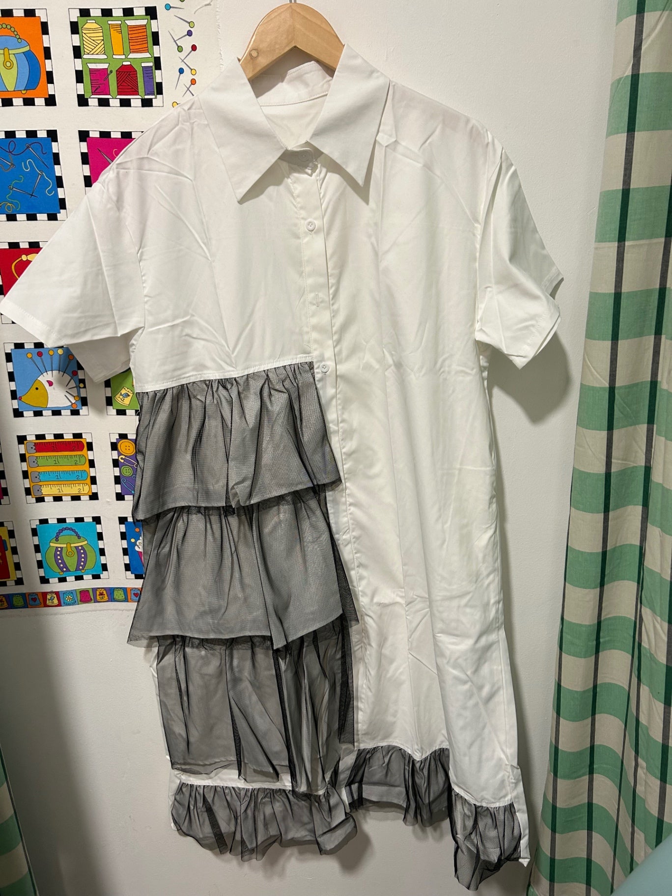 Tiered Shirt Dress