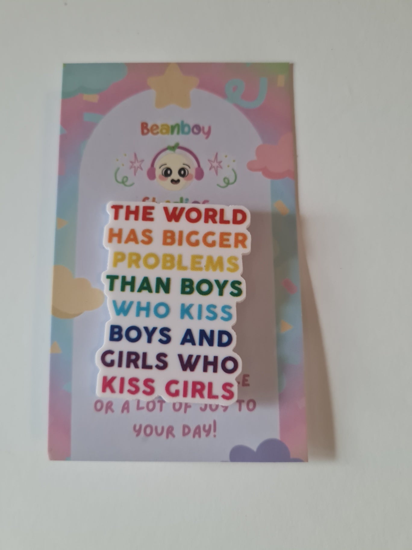 Bigger problems pin badge