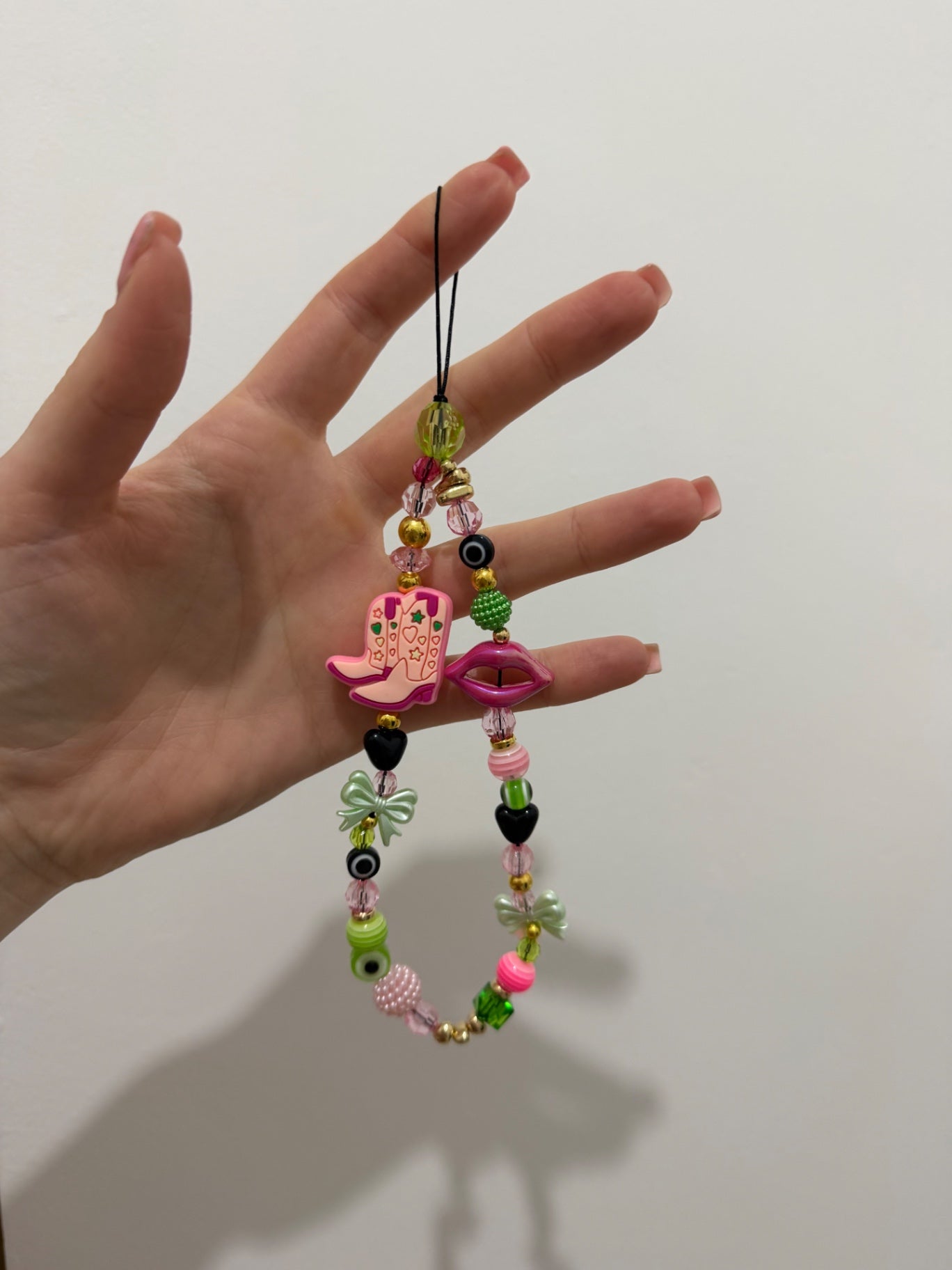 ‘Cowgirl’ phone charm - gold