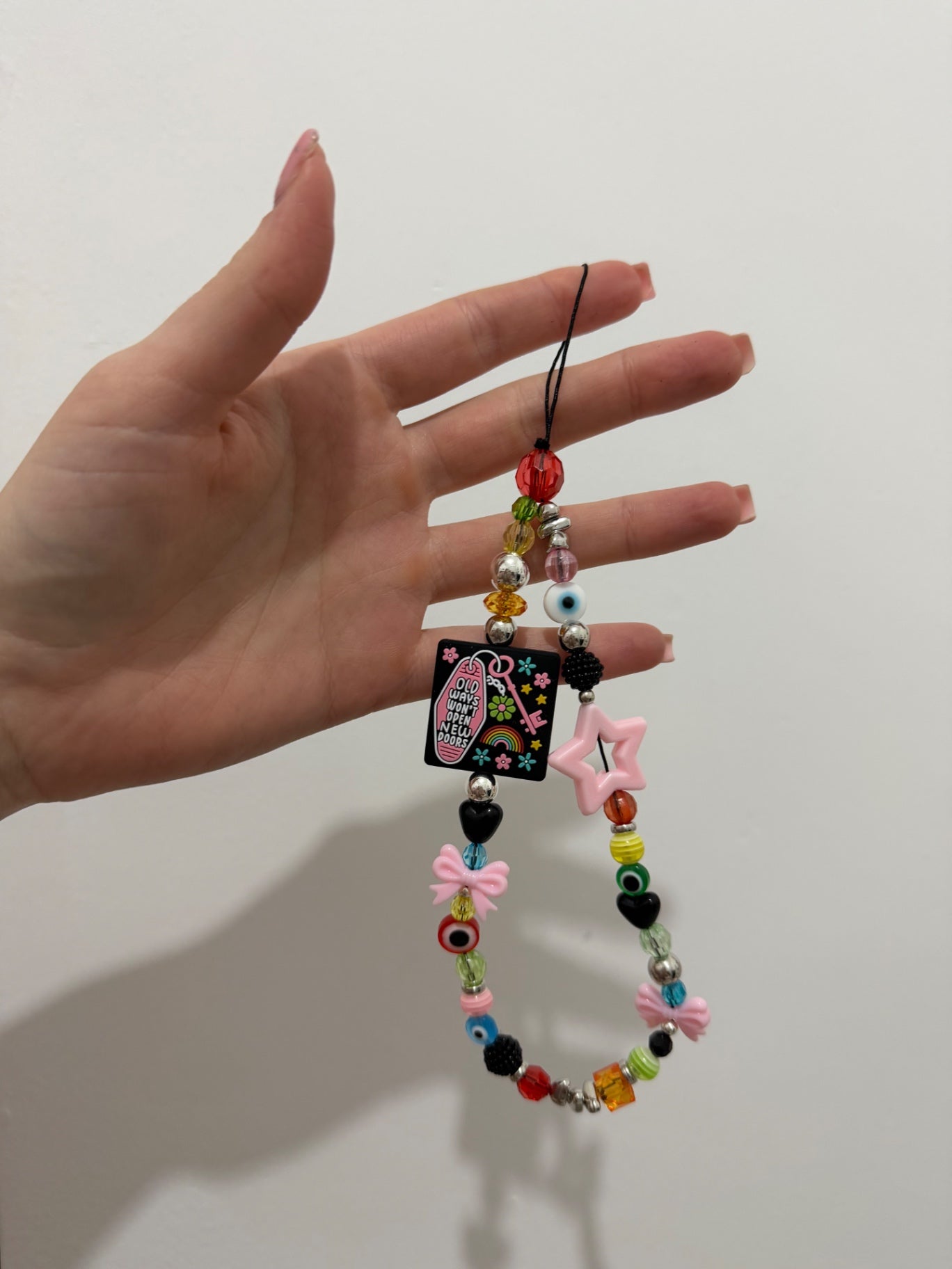 ‘New doors’ phone charm - silver
