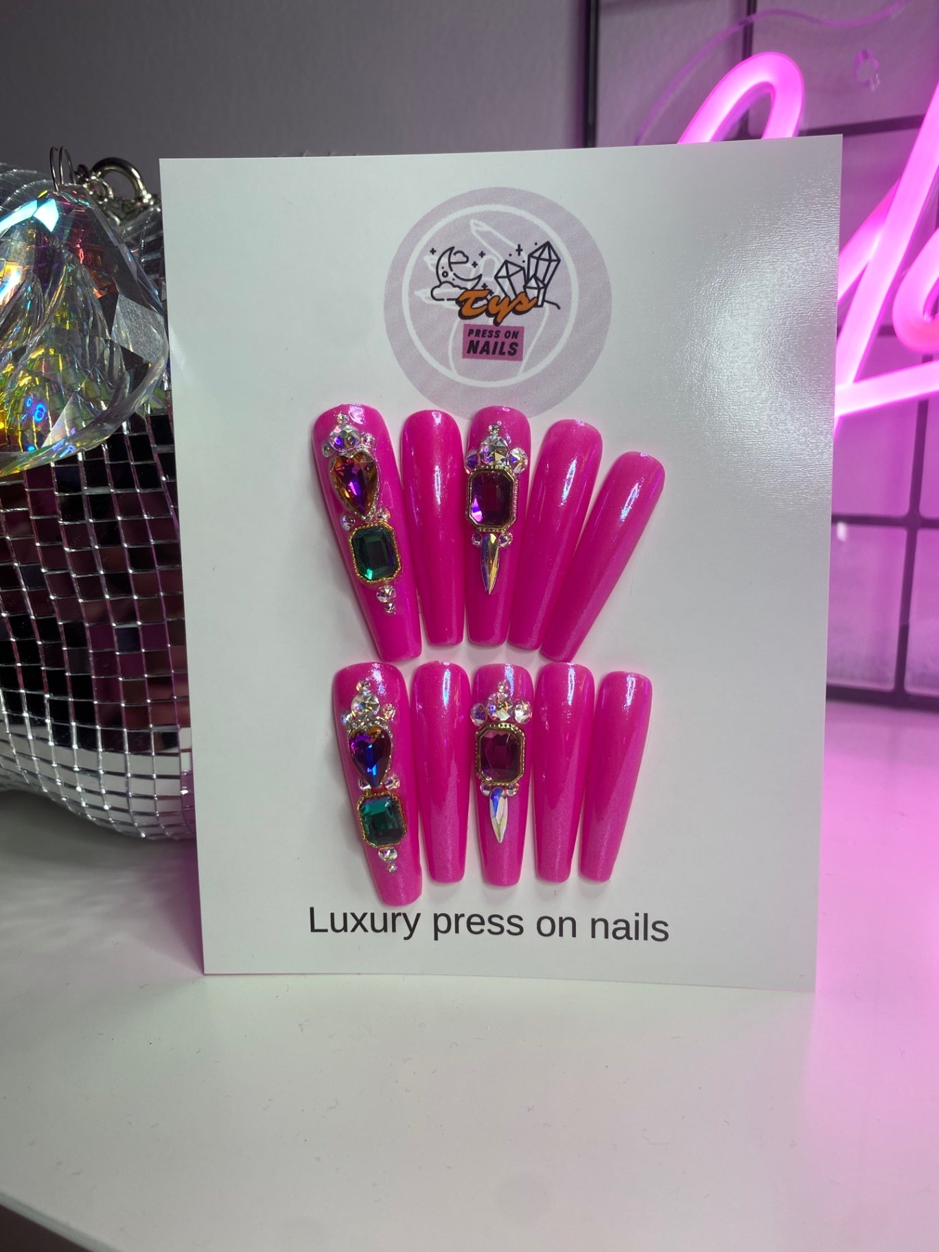 Pink Pearl with Crystal Embelishments