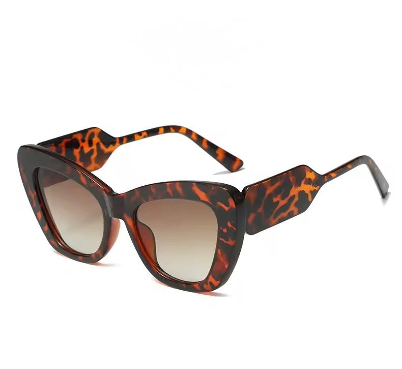 Cat Eye Oversized Anti Blue Light Glasses tortoise