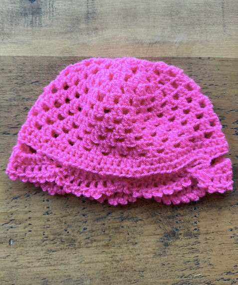 Crochet Skull Cap Pink