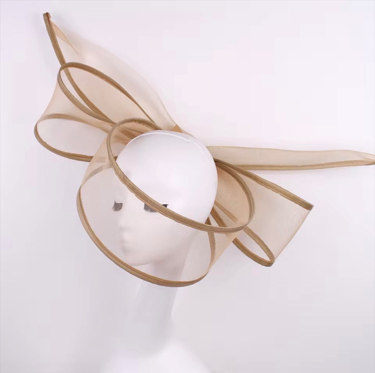 Camel Moonrise Halo Fascinator Headpiece