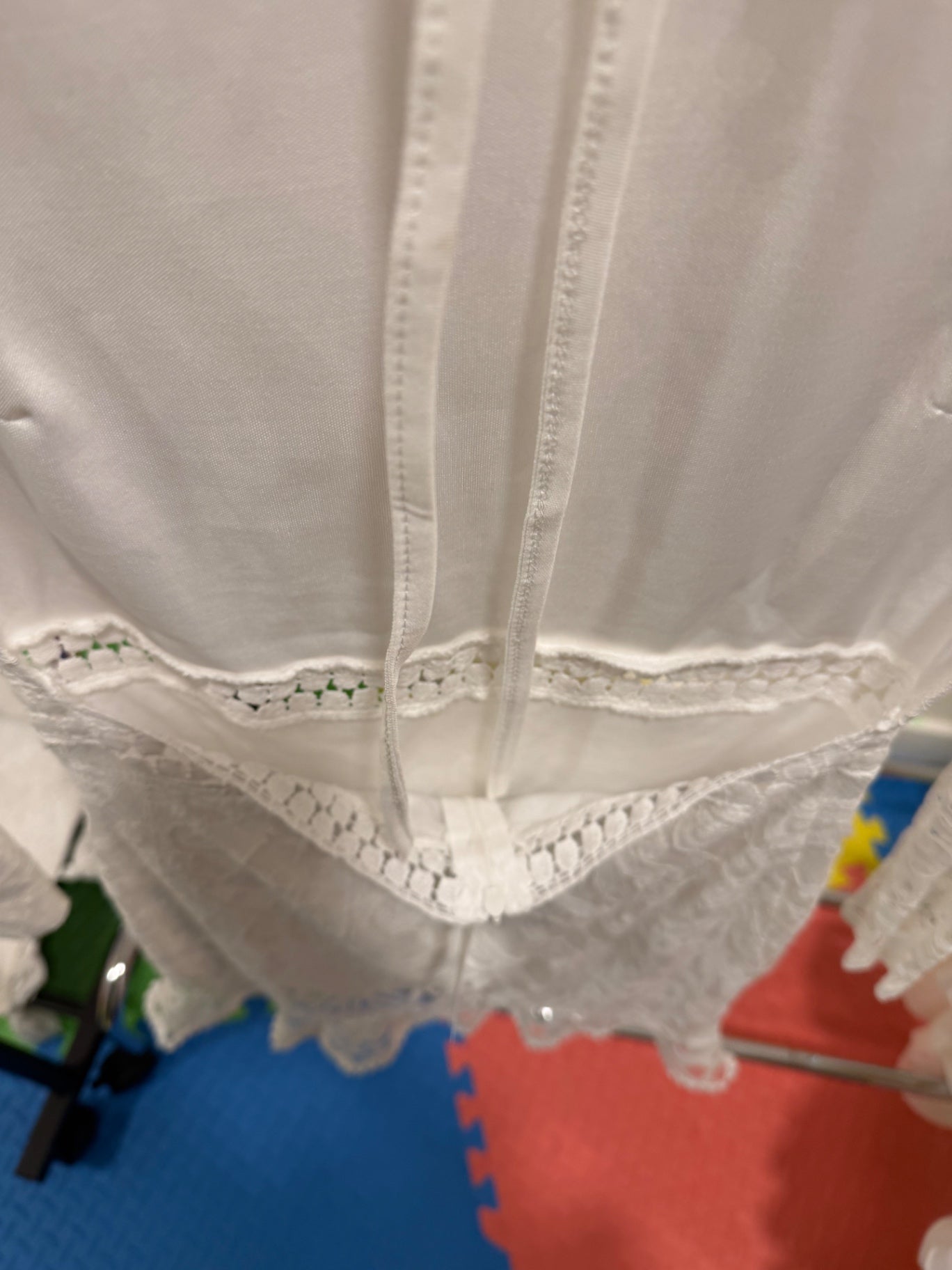 White Lace Backless Dress