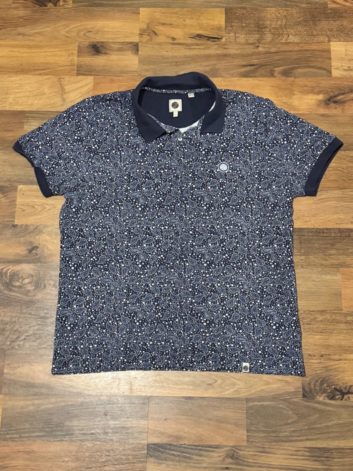 PG Navy Paisley Polo