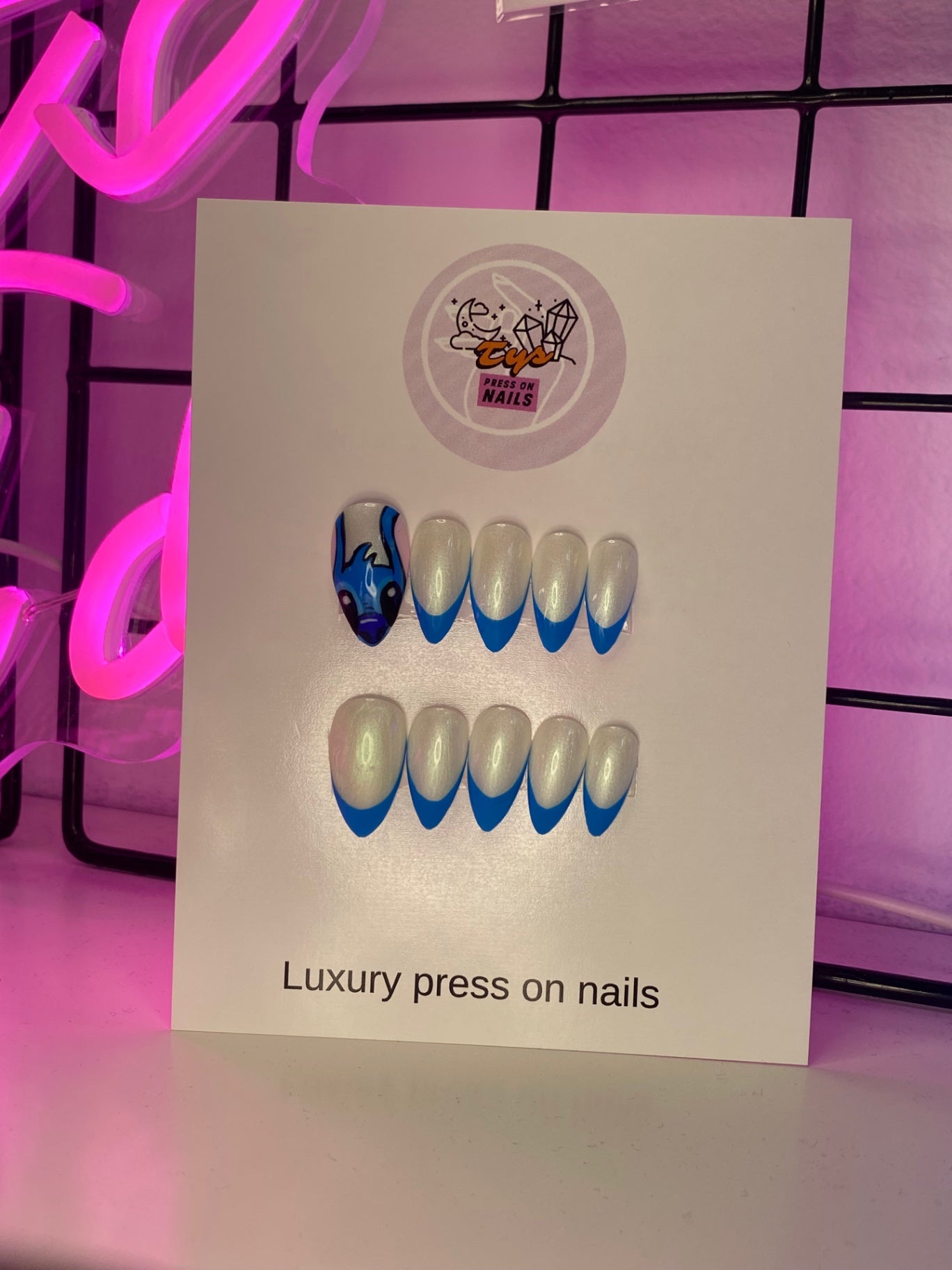 Hand Painted Stitch Nails