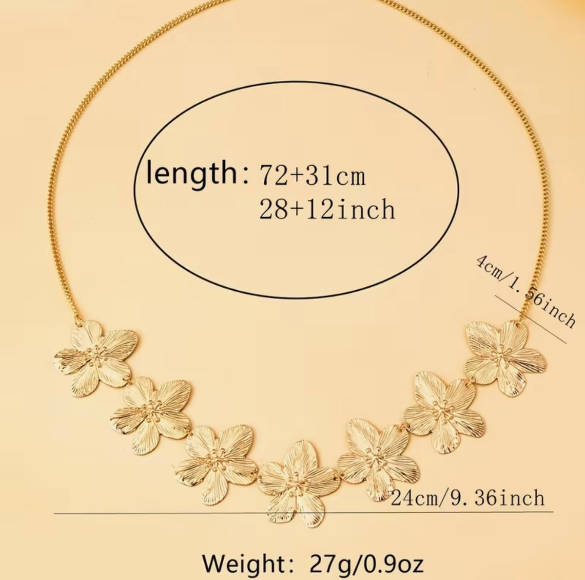 Gold Daisy Chain Belt