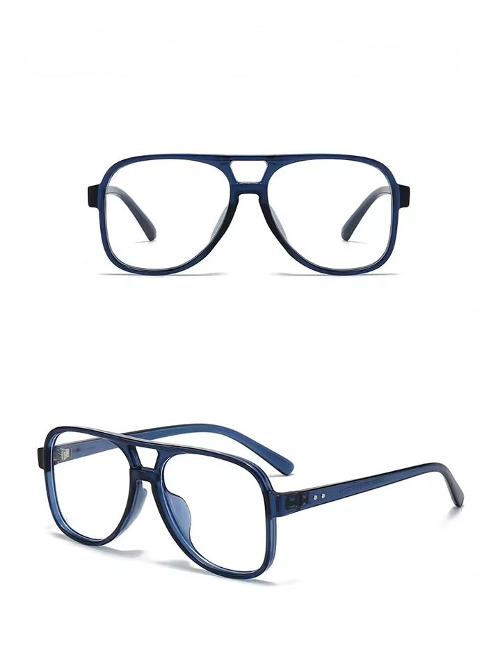 Luna Sea Blue Light Aviator Glasses Blue