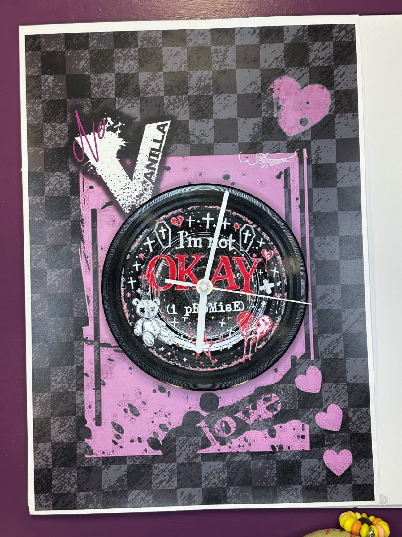 Sml Wall Clock - Im not Okay
