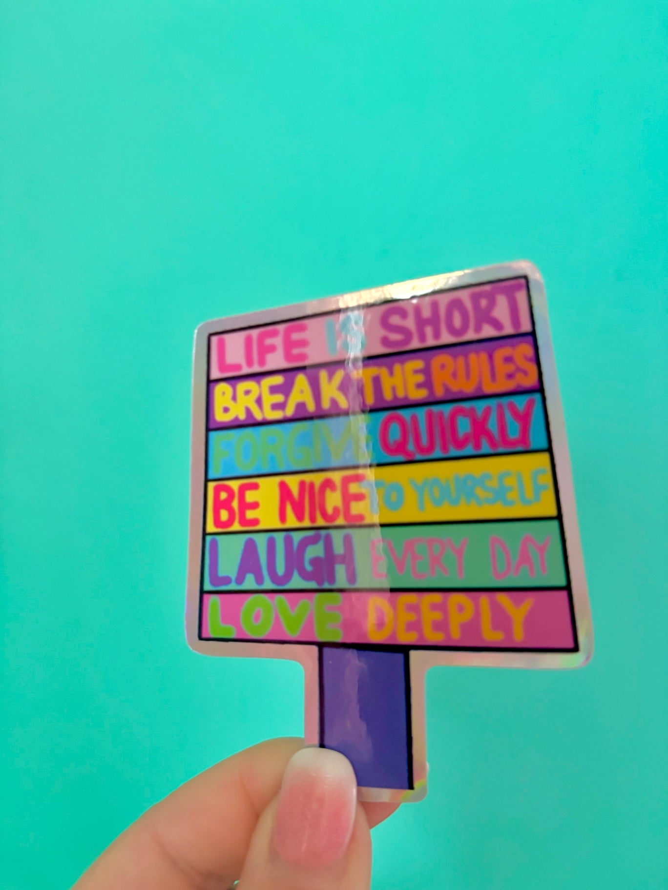 Life Is Short Sticker THE MAGIC LABEL