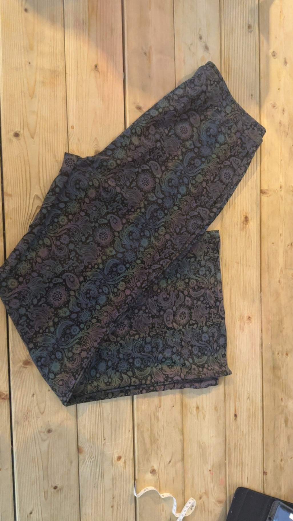 Paisley print reflective flares