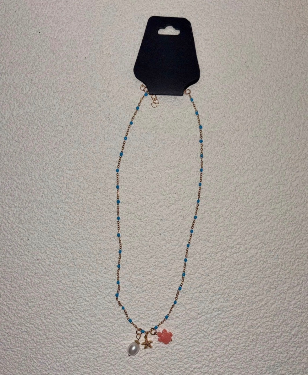 Blue beaded summer