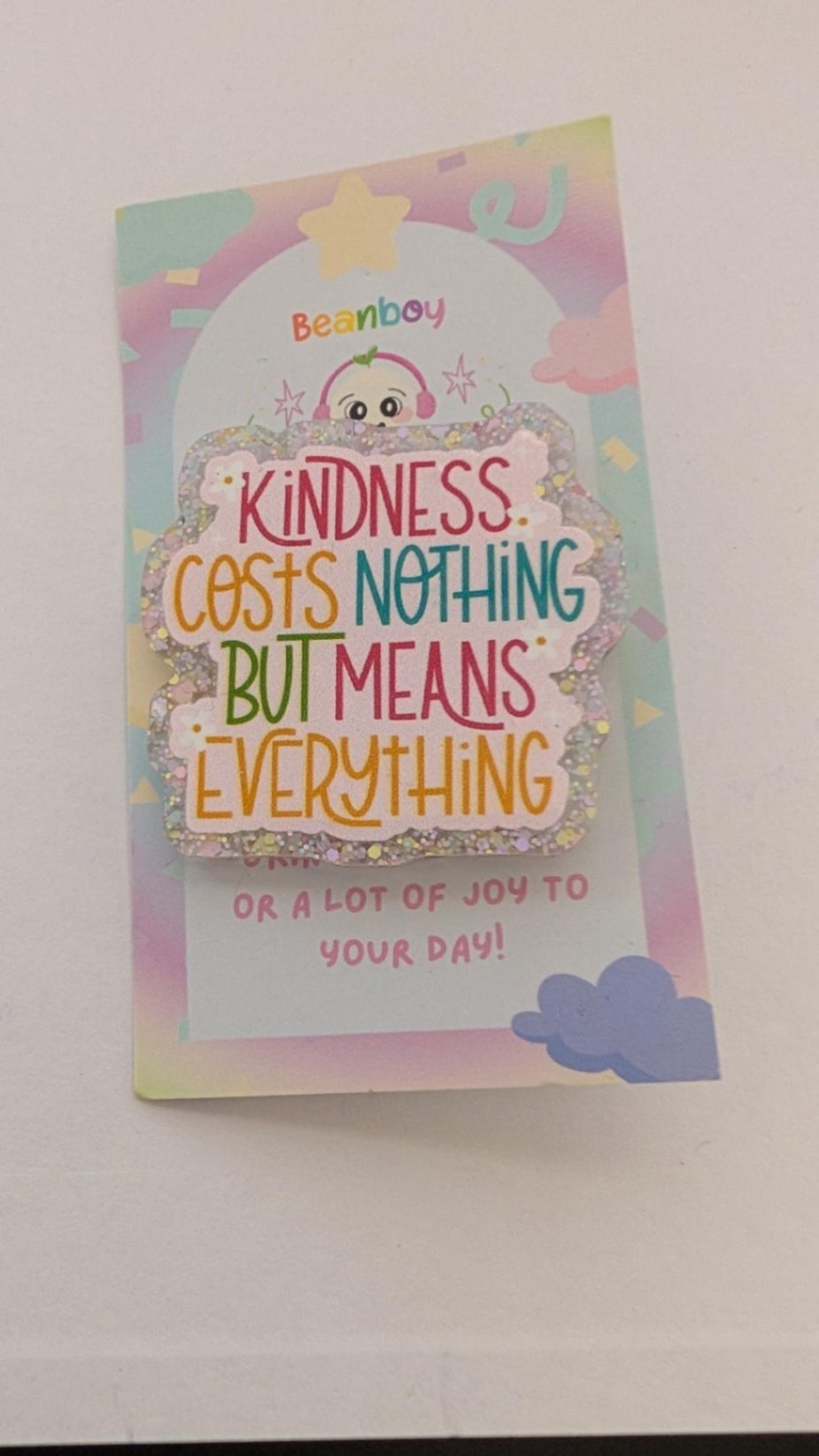 Kindness Costs Nothing Pin Badge