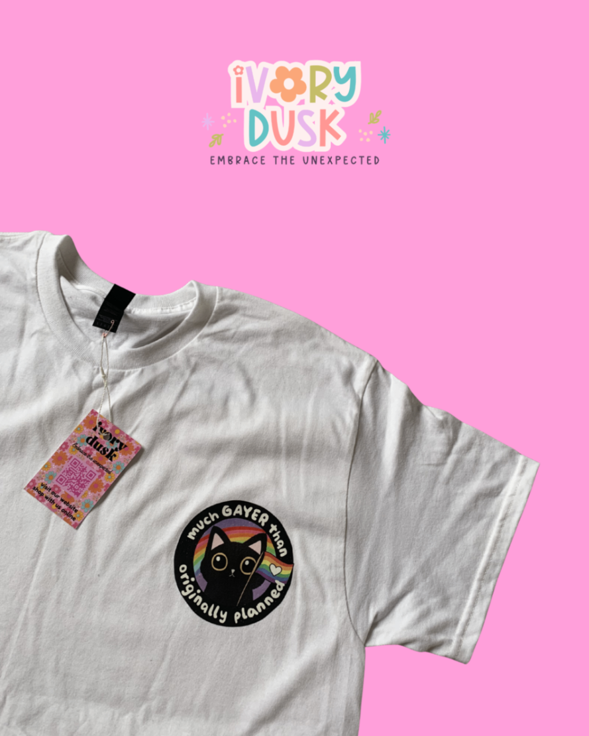 LGBT gay cat tshirt size L