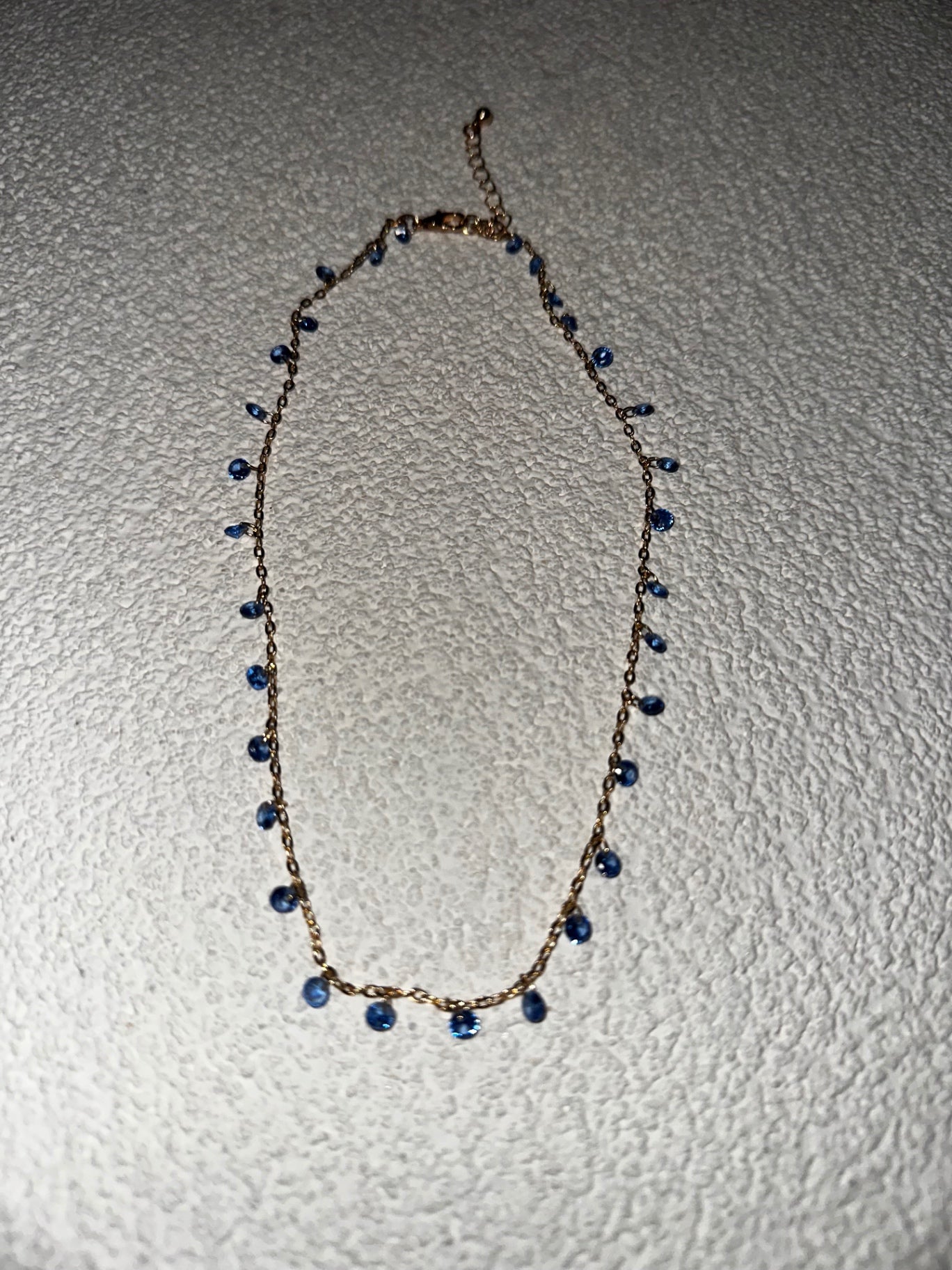 Blue rhinestone