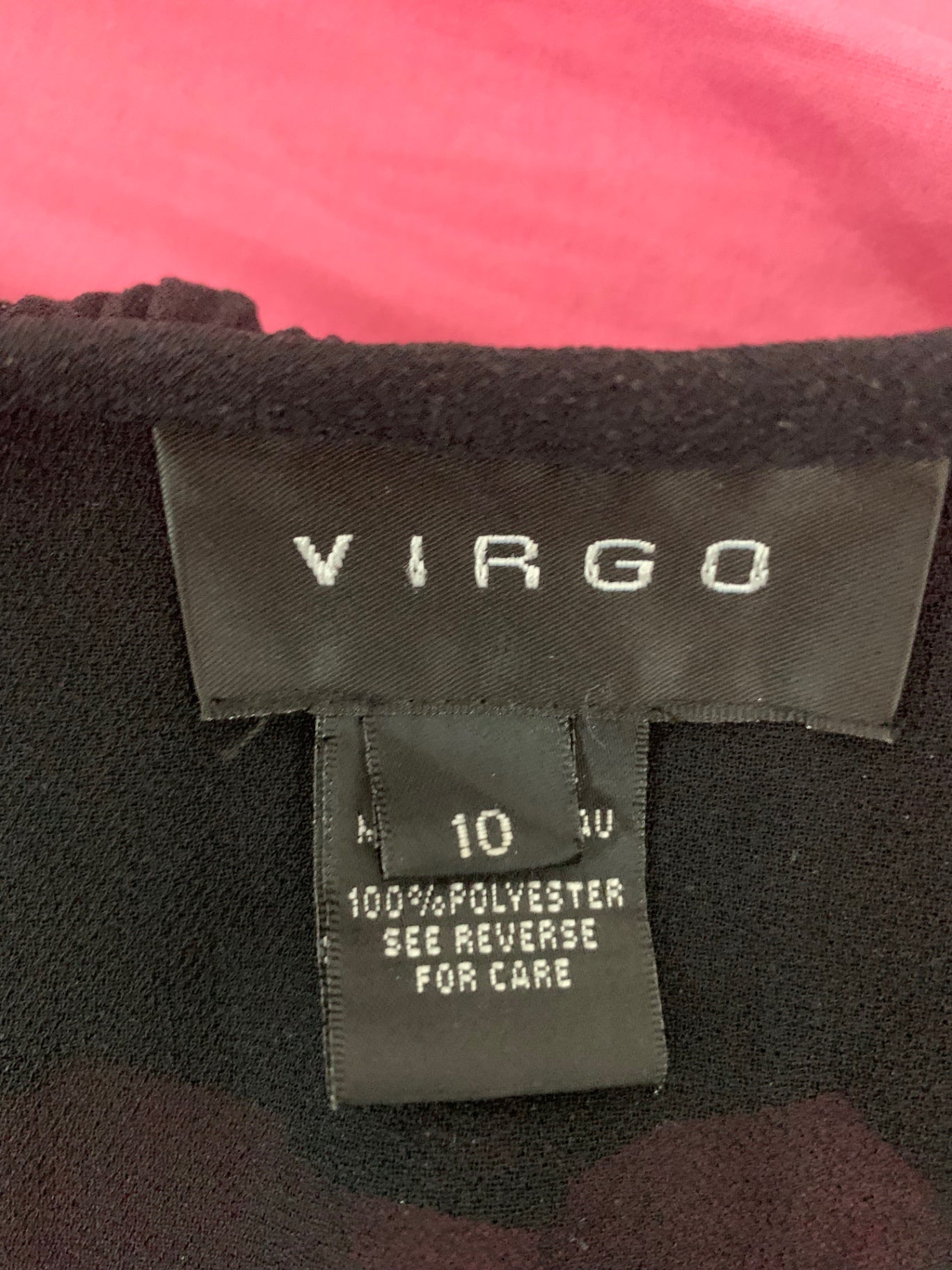 black collared shirt