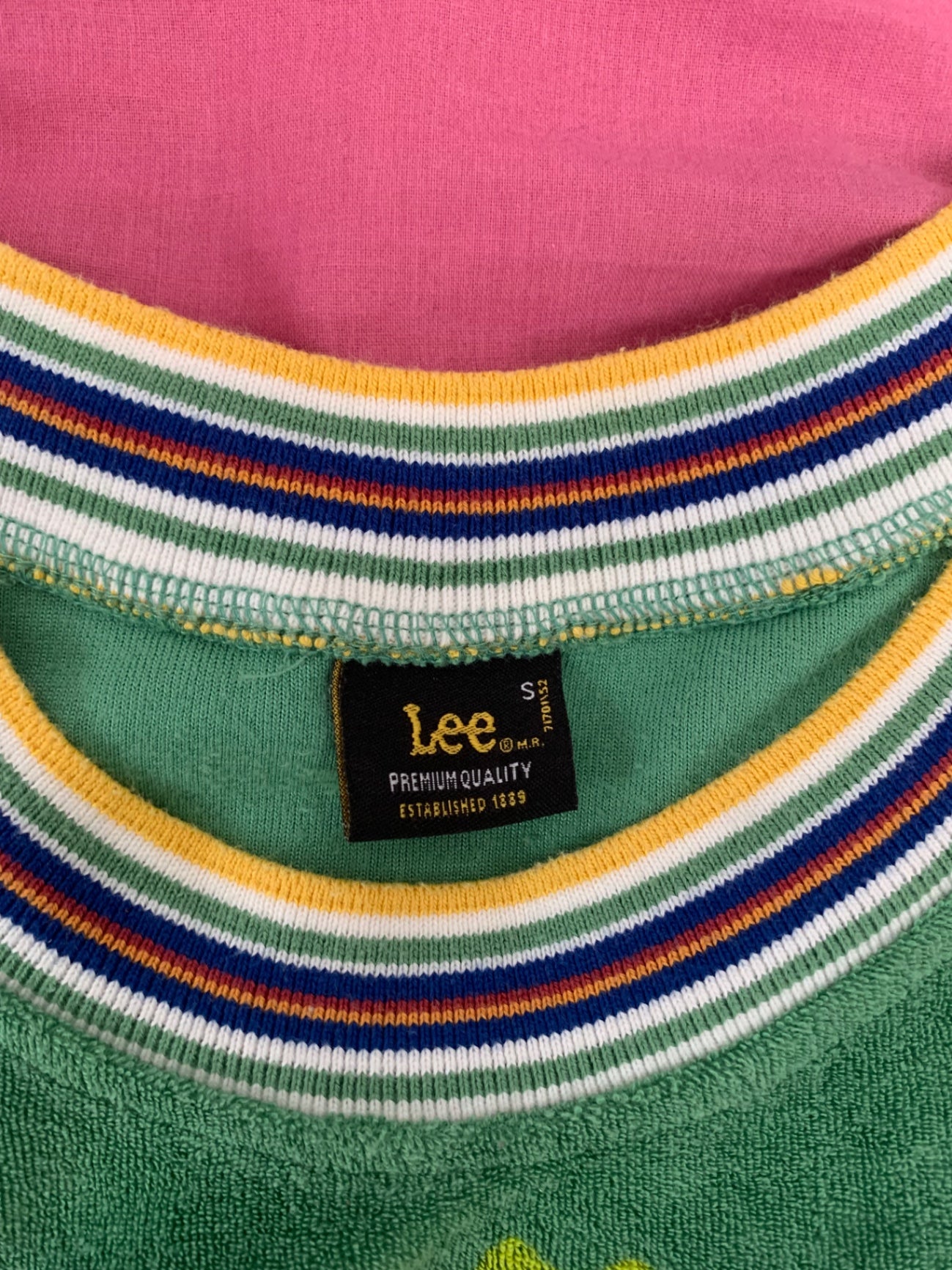 vintage lee green cotton top