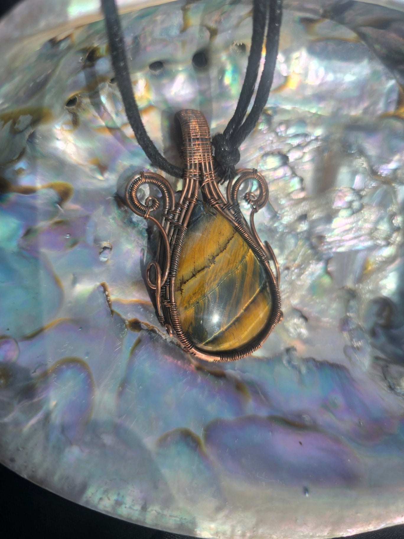 Mixed tigers eye necklace