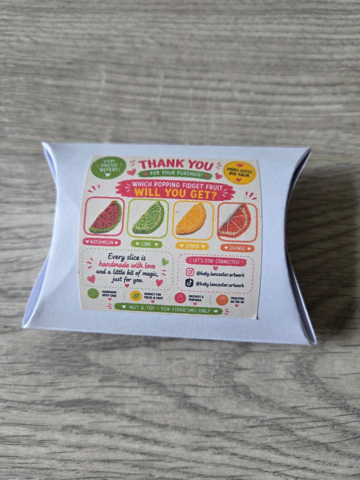 Fidget fruit surprise box